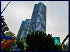 Victory Plaza (223m) from 2007. The tallest of these glass towers has 52 floors.